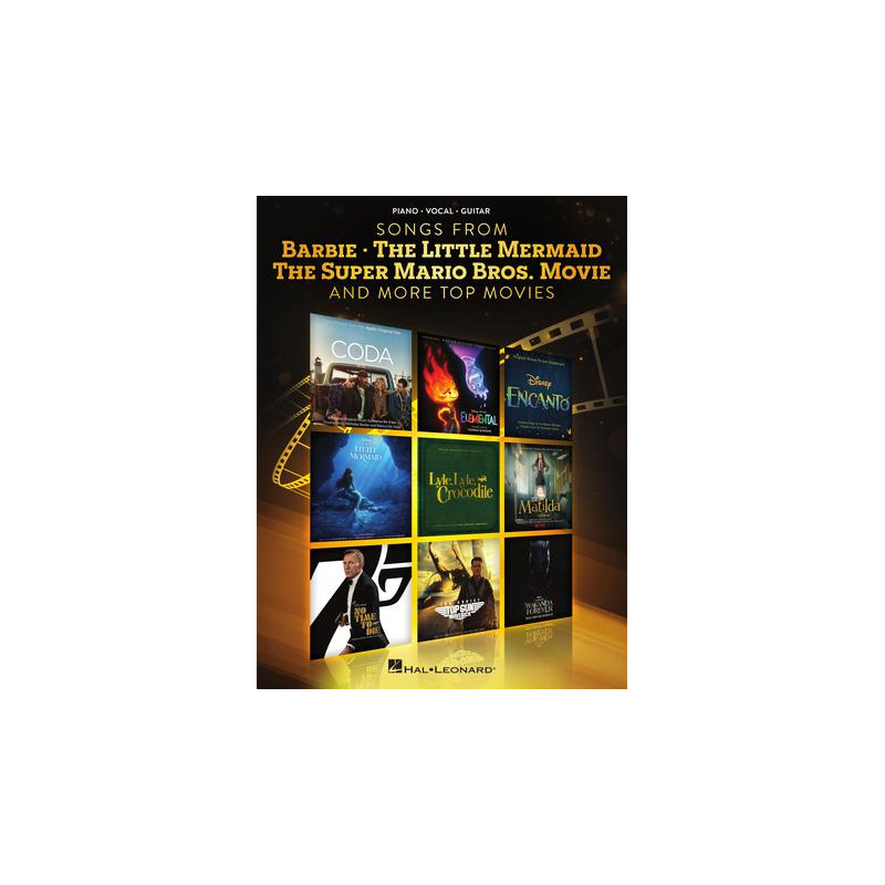 PARTITURA. SONGS FROM BARBIE - THE LITTLE MERMAID - THE SUPER MARIO BROS. MOVIE AND MORE MOVIES.
