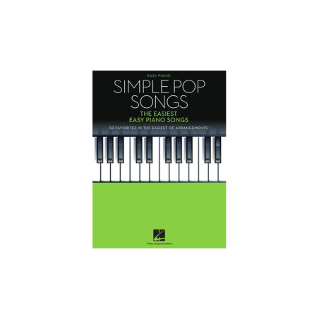 PARTITURA. SIMPLE POP SONGS - THE EASIEST EASY PIANO SONGS.
