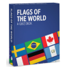 Juego de tarjetas de infografía. Flags of the World Knowledge Cards