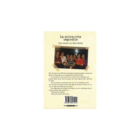 LIBRO. LA ENTREVISTA IMPOSIBLE. UNA TARDE CON SERÚ GIRÁN 9 DE MARZO 1988