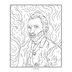 Libro de colorear. Vincent van Gogh Coloring Book