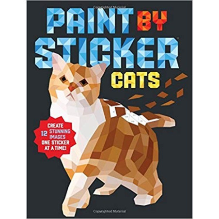 Libro. PAINT BY STICKER. CATS