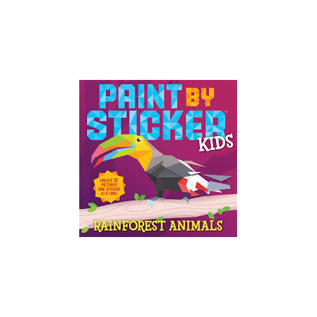 Libro. PAINT BY STICKER KIDS. Rainforest Animals