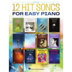 Partitura. 12 Hit Songs for Easy Piano