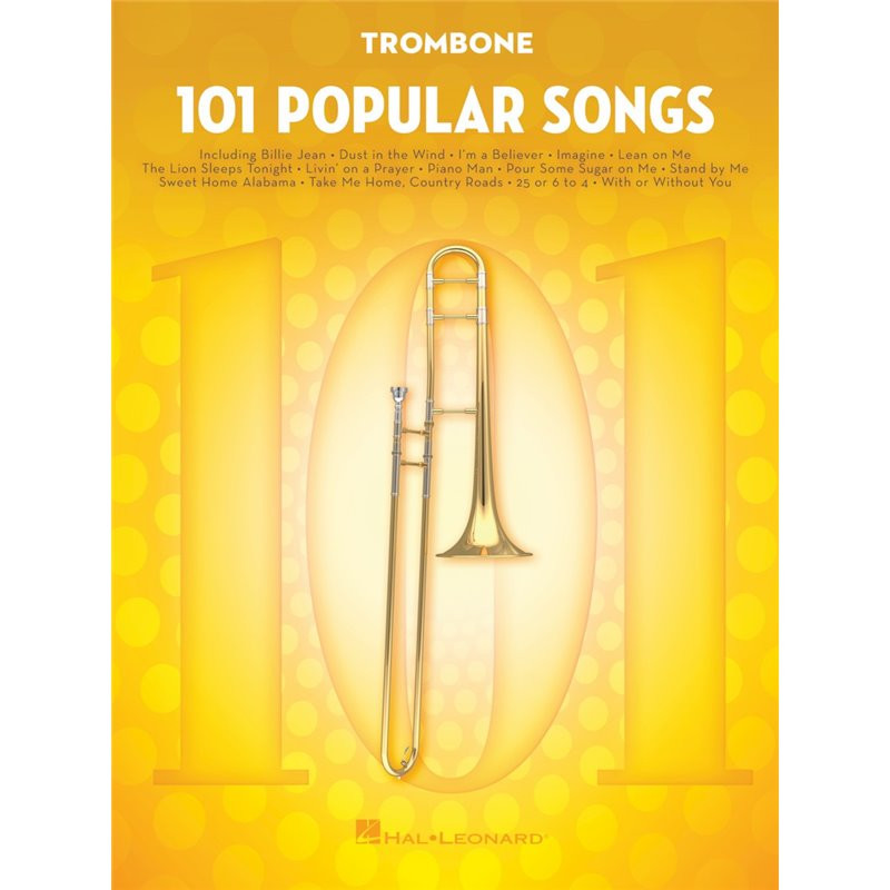 Libro. 101POPULAR SONGS - TROMBONE