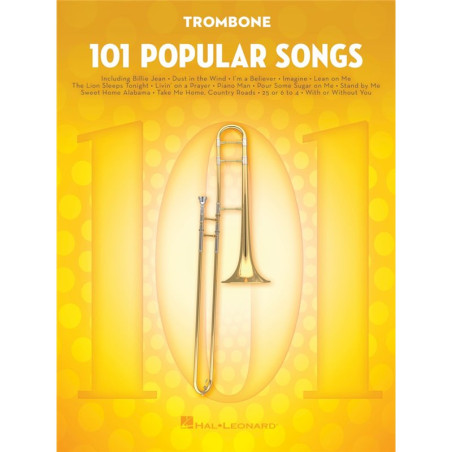 Libro. 101POPULAR SONGS - TROMBONE