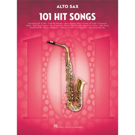 LIBRO. 101 HIT SONGS - ALTO SAX