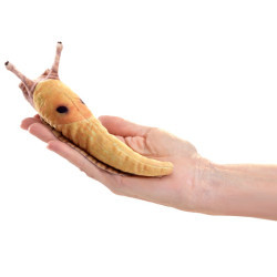 Títere de dedo. Mini Babosa de plátano