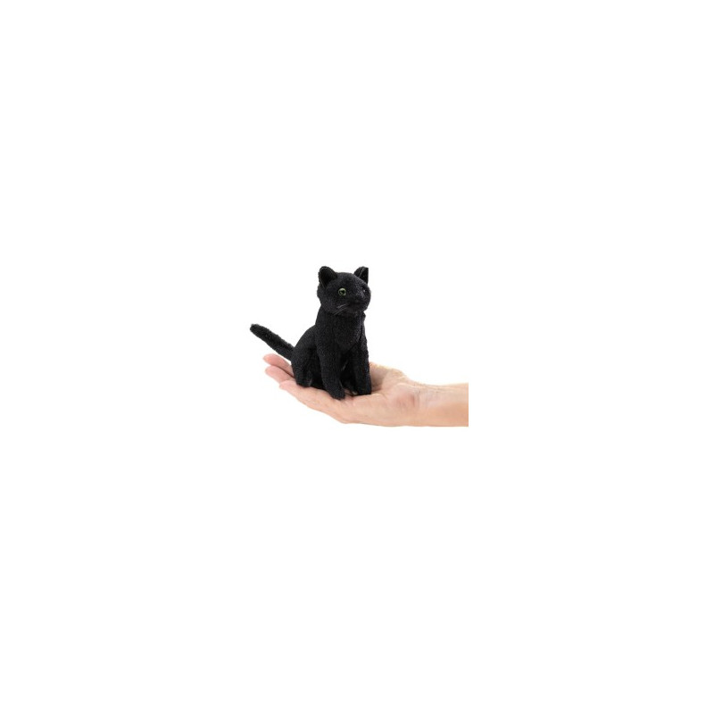 Títere de dedo. MINI GATO NEGRO