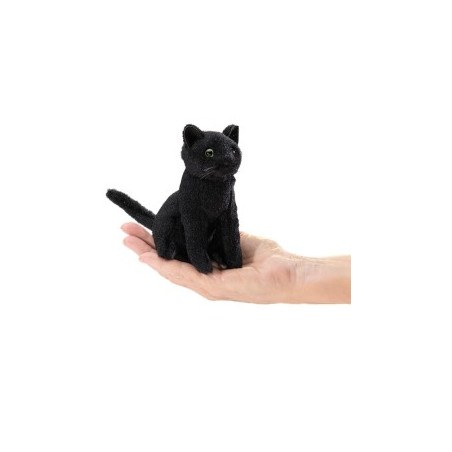 Títere de dedo. MINI GATO NEGRO