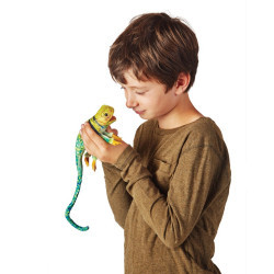 Títere de dedo. MINI LAGARTO DE COLLAR
