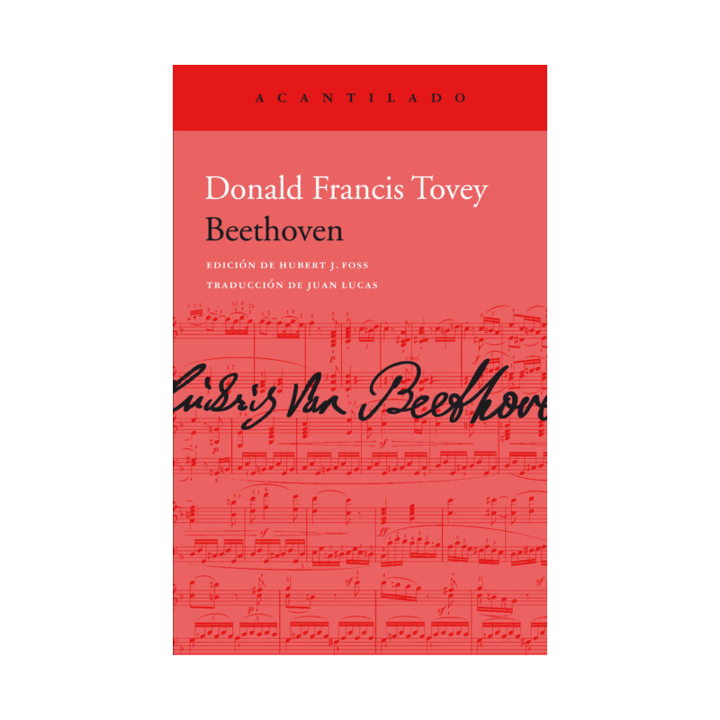 Libro. BEETHOVEN. Donald Francis Tovey