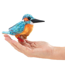 Títere de dedo. Mini Martín Pescador Común