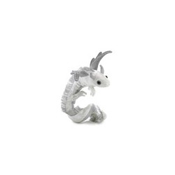 Títere de dedo. DRAGÓN PLATEADO - Pearl Dragon Wristlet
