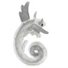 Títere de dedo. DRAGÓN PLATEADO - Pearl Dragon Wristlet
