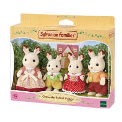 Figura. FAMILIA CONEJO CHOCOLATE - Sylvanian Families