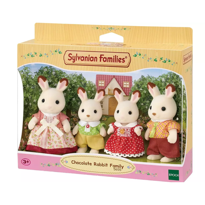 Figura. FAMILIA CONEJO CHOCOLATE - Sylvanian Families