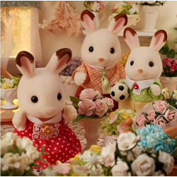 Figura. FAMILIA CONEJO CHOCOLATE - Sylvanian Families