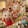 Figura. FAMILIA CONEJO CHOCOLATE - Sylvanian Families