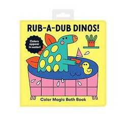 Libro para la tina. RUB-A-DUB DINOS! Color magic bath book