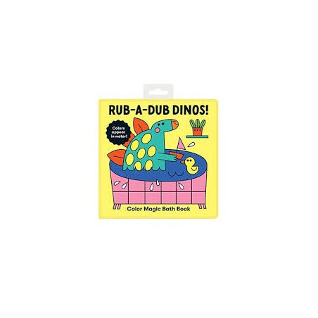 Libro para la tina. RUB-A-DUB DINOS! Color magic bath book
