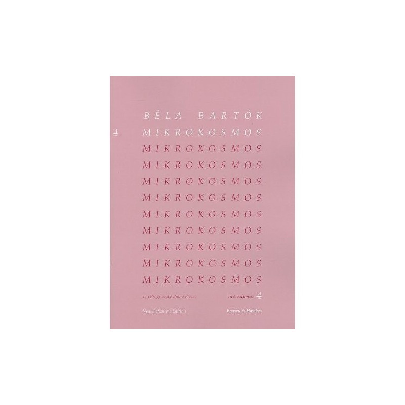 Partitura. Mikrokosmos - Volume 4 (Pink) - Piano