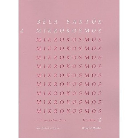 Partitura. Mikrokosmos - Volume 4 (Pink) - Piano