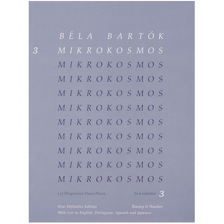 Partitura. Mikrokosmos. Volume 3 (Blue) - Piano