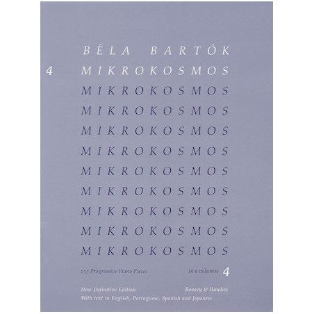 Partitura. Mikrokosmos.  Volume 4 (Blue) - Piano