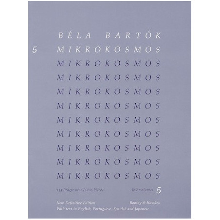 Partitura. Mikrokosmos. Volume 5 (Blue) - Piano