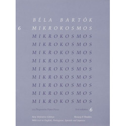 Partitura. Mikrokosmos. Volume 6 (Blue) - Piano