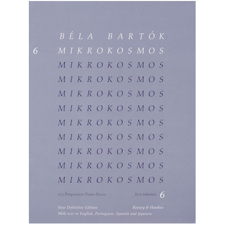 Partitura. Mikrokosmos. Volume 6 (Blue) - Piano