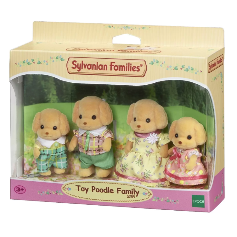 Figura. Familia Perro Caniche - Sylvanian Families - ternurines