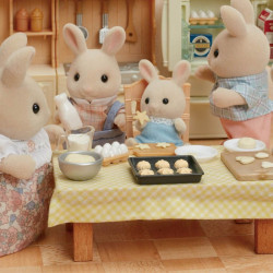 Figura. FAMILIA CONEJO DE LECHE - Sylvanian Families - ternurines