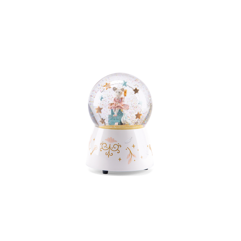 Bola de nieve musical. ratón - La escuelita de baile - Boule à neige musicale