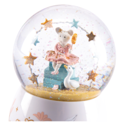 Bola de nieve musical. ratón - La escuelita de baile - Boule à neige musicale