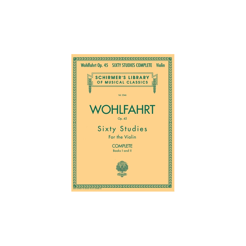 Partitura. Franz Wohlfahrt – 60 Studies, Op. 45 Complete