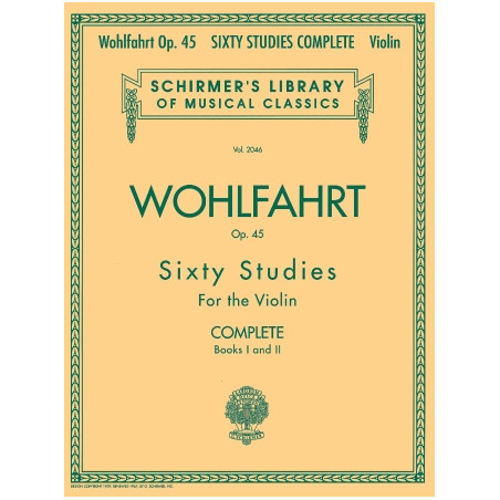Partitura. Franz Wohlfahrt – 60 Studies, Op. 45 Complete