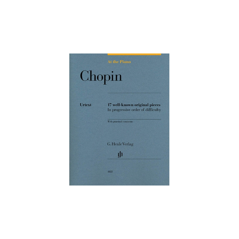 Partitura. Chopin: At the Piano 17 Well-Known Original Pieces in Progressive Order