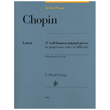 Partitura. Chopin: At the Piano 17 Well-Known Original Pieces in Progressive Order