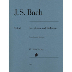 Partitura. Inventions and Sinfonias Revised Edition – Piano Solo Softcover with Fingerings