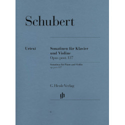 Partitura. Sonatinas for Piano and Violin Op. Post. 137