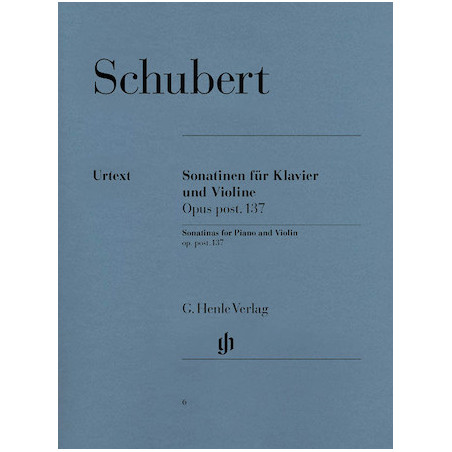 Partitura. Sonatinas for Piano and Violin Op. Post. 137