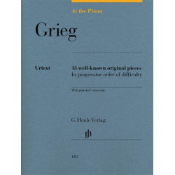 Partitura. Grieg: At the Piano. 15 Well-Known Original Pieces in Progressive Order