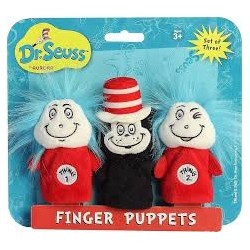 Set de títeres de dedo. Dr. Seuss
