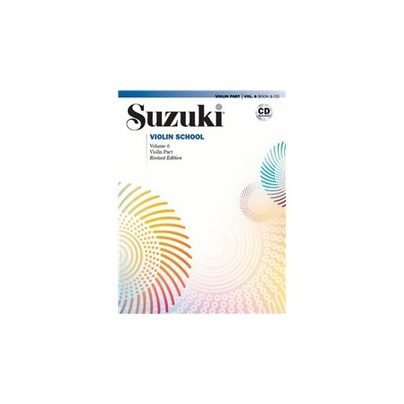 SUZUKI VIOLIN SCHOOL - VOLUME 6 - VIOLIN PART - (BOOK AND CD)