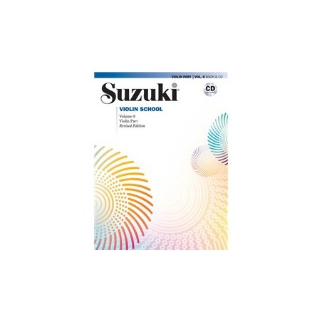 SUZUKI VIOLIN SCHOOL - VOLUME 8 - VIOLIN PART - (BOOK AND CD)
