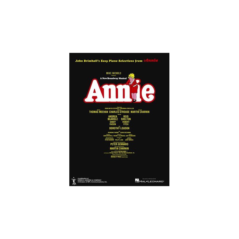Partitura. Annie (Broadway) Easy Piano Vocal Selections