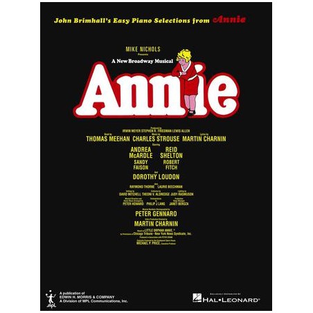 Partitura. Annie (Broadway) Easy Piano Vocal Selections