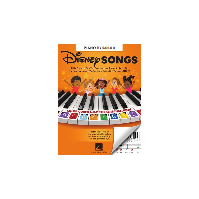 Piano-by-Color – Disney Songs Piano by Color Softcover